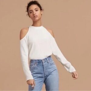 Black Wilfred Shoulder Cutout Blouse